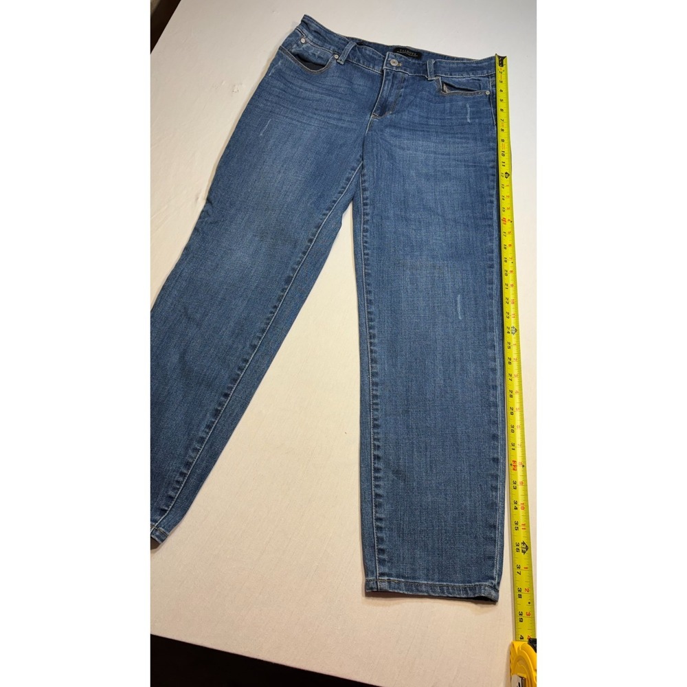 Talbots Flawless Five-Pocket Slim Ankle Medium Wash Blue Jeans Womens Size 8